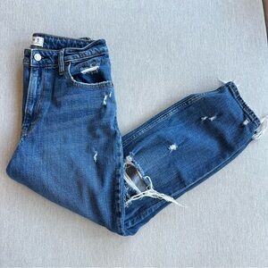 Abercrombie & Fitch Curve Love The Mom High Rise Denim, 28s